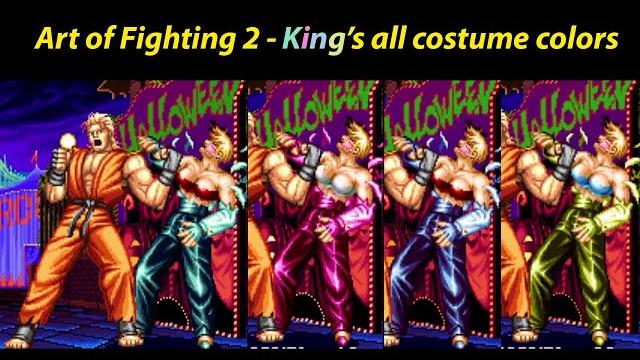 Art of fighting 2 - ryo vs king | special defeat animation in all costume colors | shirt ripped Art of fighting 2 - ryo vs king | special defeat animation in all costume colors | shirt ripped