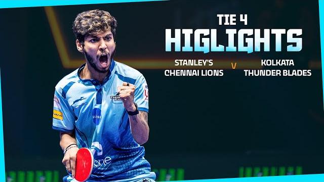 Stanley’s chennai lions vs kolkata thunderblades | indian oil utt season 6 | tie 4 - highlights Stanley’s chennai lions vs kolkata thunderblades | indian oil utt season 6 | tie 4 - highlights