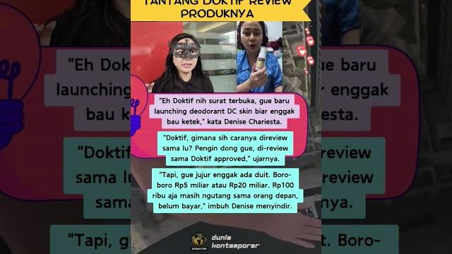 Buat deodorant sendiri, denise chariesta tantang doktif review produknya #shorts #shortvideo #short Buat deodorant sendiri, denise chariesta tantang doktif review produknya #shorts #shortvideo #short
