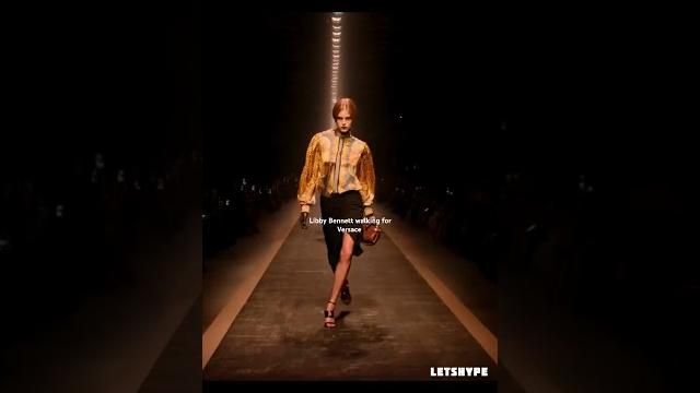 Libby walking for versace #versace #model #runway #fashionshow #fyp #fashionweek #fashion #catwalk Libby walking for versace #versace #model #runway #fashionshow #fyp #fashionweek #fashion #catwalk
