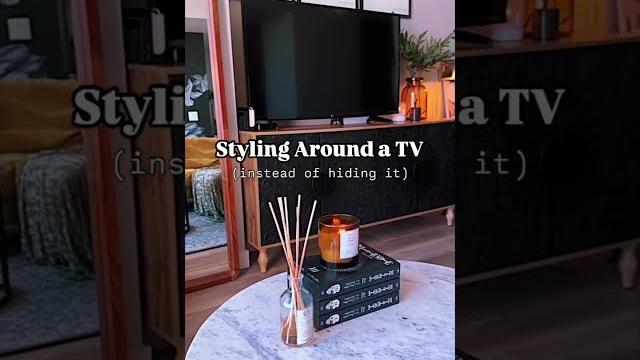 Decorating around a tv (instead of hiding it) Decorating around a tv (instead of hiding it)