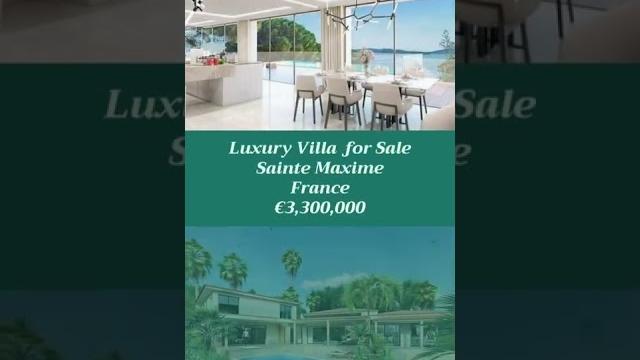 Luxury seafront villa for sale sainte maxime | villa for sale france | luxury villas | #shorts Luxury seafront villa for sale sainte maxime | villa for sale france | luxury villas | #shorts