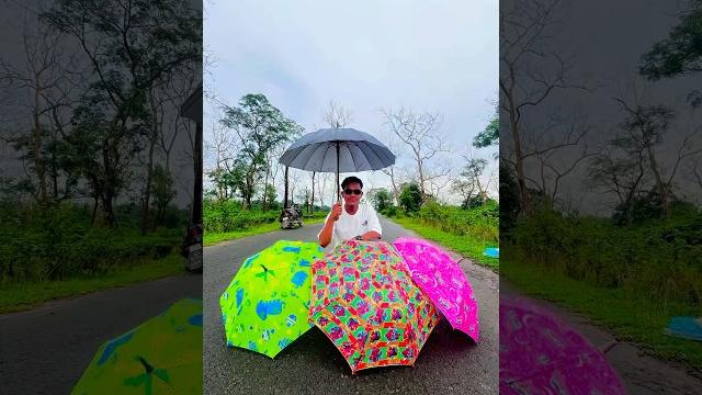 Four umbrella ️ unboxing #shorts Four umbrella ️ unboxing #shorts