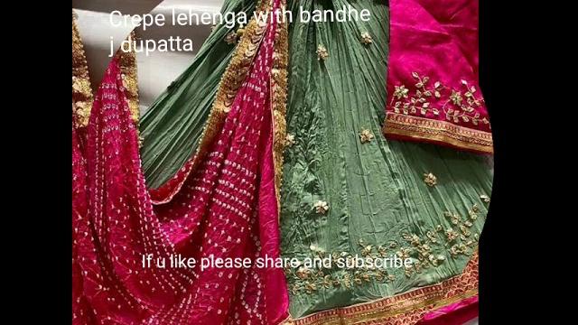 Crepe lehenga Crepe lehenga
