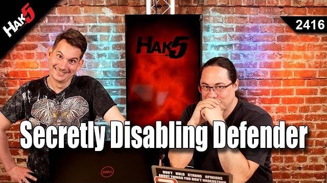 Disabling defender with viss episode 1 - hak5 2416 Disabling defender with viss episode 1 - hak5 2416