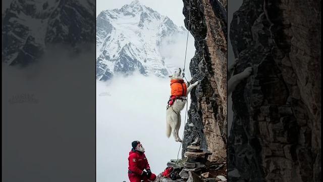 Snow white wolf puppy saves its mother life by rescue team help #animals #rescue #humanity Snow white wolf puppy saves its mother life by rescue team help #animals #rescue #humanity