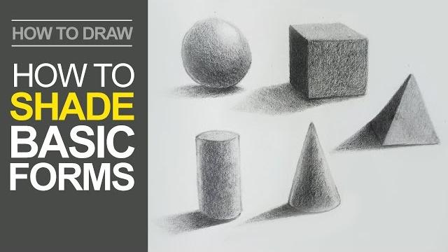 How to shade basic forms - pencil tutorial How to shade basic forms - pencil tutorial