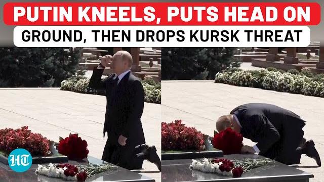 On cam: putin kneels down then drops kursk revenge threat at beslan terror attack memorial | russia On cam: putin kneels down then drops kursk revenge threat at beslan terror attack memorial | russia