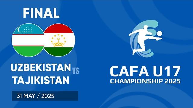 Uzbekistan vs tajikistan | cafa u-17 championship 2025 l final match Uzbekistan vs tajikistan | cafa u-17 championship 2025 l final match