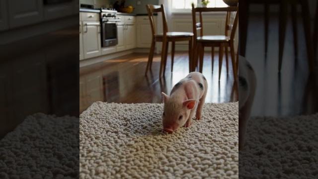Morning routine? just piglet + blanket + vibes ️ Morning routine? just piglet + blanket + vibes ️