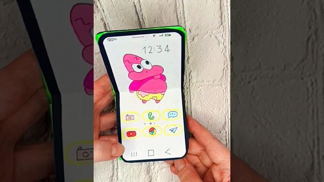 Как сделать телефон из бумаги/мобильный из бумаги своими руками/поделка из бумаги своими руками Как сделать телефон из бумаги/мобильный из бумаги своими руками/поделка из бумаги своими руками