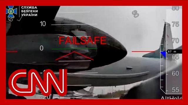 New video captures ukraine's bold drone strike on russian planes New video captures ukraine's bold drone strike on russian planes