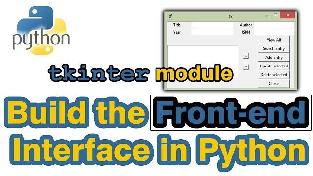 Build python graphic user interface (gui) by tkinter Build python graphic user interface (gui) by tkinter