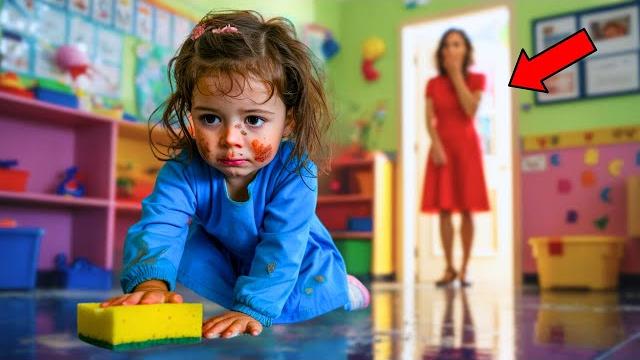Little girl cleans the floor every day — when the teacher finds out why, she calls 911 in panic... Little girl cleans the floor every day — when the teacher finds out why, she calls 911 in panic...