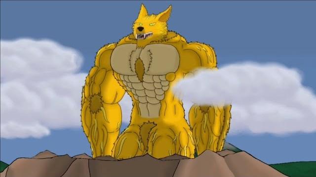 Werewolf muscle growth - animation Werewolf muscle growth - animation