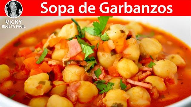 Sopa de garbanzos | #vickyrecetafacil Sopa de garbanzos | #vickyrecetafacil