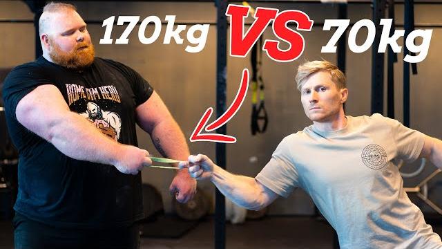 Strongman vs rock climber - who has stronger grip? Strongman vs rock climber - who has stronger grip?