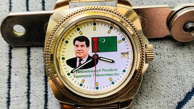 Collectible watch vostok president of turkmenistan/turkmenbashi saparmurat niyazov 1996/nijazov uhr Collectible watch vostok president of turkmenistan/turkmenbashi saparmurat niyazov 1996/nijazov uhr