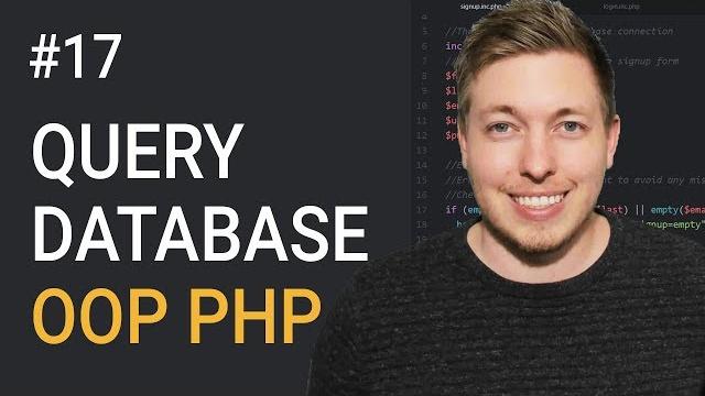 17: query a database using oop php | prepared statements using pdo | object oriented php tutorial 17: query a database using oop php | prepared statements using pdo | object oriented php tutorial