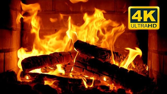 Fireplace 4k cozy fire background (12 hours). fireplace video with burning logs & fire sounds Fireplace 4k cozy fire background (12 hours). fireplace video with burning logs & fire sounds