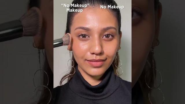 The "no makeup" makeup look vs no makeup | how to pull off the no makeup look | nykaa #shorts The "no makeup" makeup look vs no makeup | how to pull off the no makeup look | nykaa #shorts