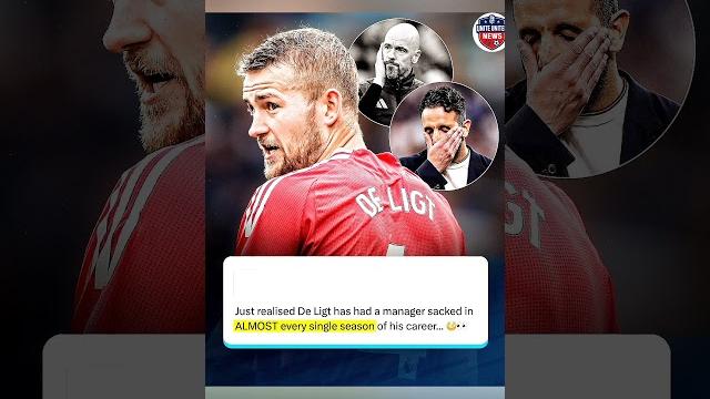 De ligt’s cursed career? a manager sacked every season! #football #mufc #tenhag #manutd #degea De ligt’s cursed career? a manager sacked every season! #football #mufc #tenhag #manutd #degea