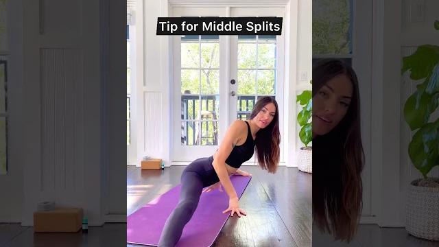 Want middle splits? do this ⬆️ #splits #yoga Want middle splits? do this ⬆️ #splits #yoga