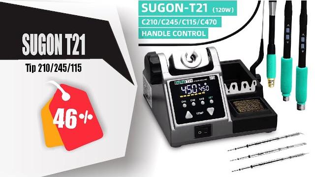 Sugon t21 soldering station compatible original soldering iron tip 210/245/115 handle control Sugon t21 soldering station compatible original soldering iron tip 210/245/115 handle control