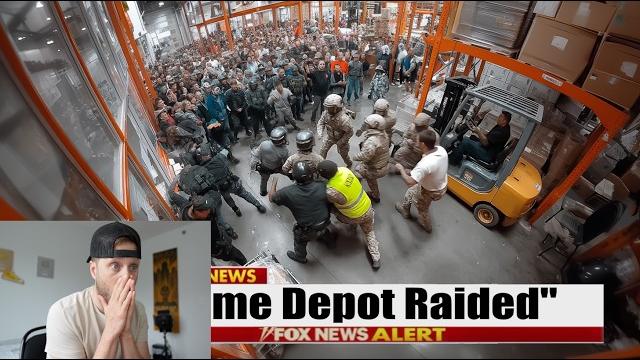Ice raids home depot... as california collapses Ice raids home depot... as california collapses