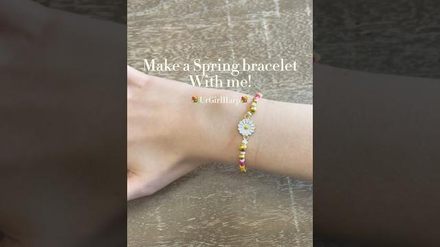 Make a spring bracelet with me! #spring #lovethis #preppy #fun #bracelet #shortvideos #sound Make a spring bracelet with me! #spring #lovethis #preppy #fun #bracelet #shortvideos #sound