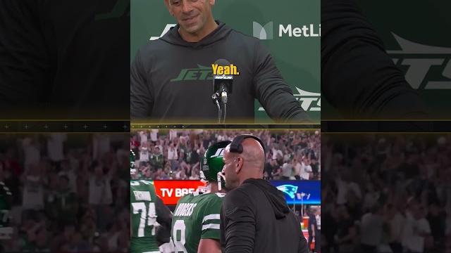 Jets hc speaks about awkward hug between him and aaron rodgers #aaronrodgers #jets #newyork Jets hc speaks about awkward hug between him and aaron rodgers #aaronrodgers #jets #newyork