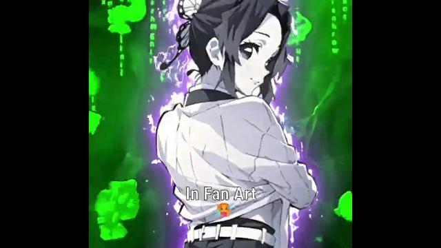 Shinobu in anime vs shinobu in fan art | demon slayer Shinobu in anime vs shinobu in fan art | demon slayer