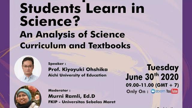 Webinar: what japanese students learn in science? an analysis of science curriculum and textbooks Webinar: what japanese students learn in science? an analysis of science curriculum and textbooks