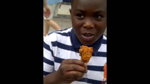 Fastest chicken eater Fastest chicken eater