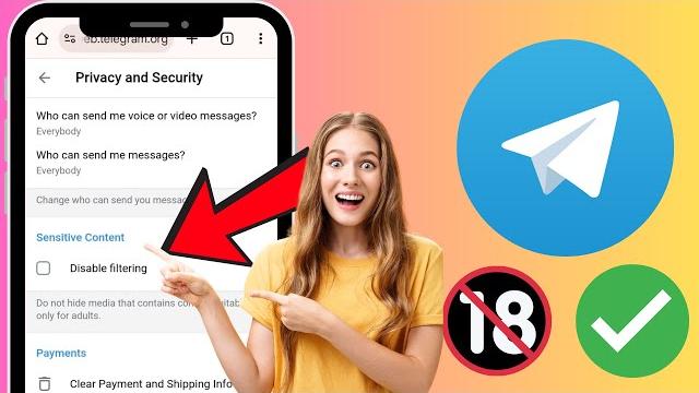 Cara mengaktifkan konten 18+ di telegram 2025 | buka filter sensitif telegram android & iphone Cara mengaktifkan konten 18+ di telegram 2025 | buka filter sensitif telegram android & iphone