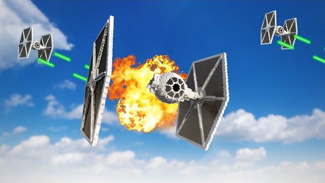 Realistic tie fighter crashes & destruction | teardown Realistic tie fighter crashes & destruction | teardown