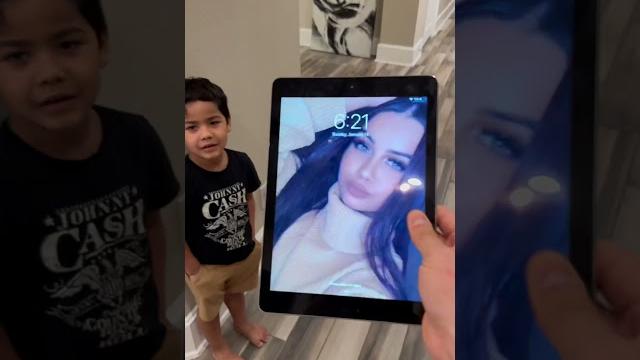 Mom finds sons tablet with a girl on his lockscreen then tells dad and does this #shorts Mom finds sons tablet with a girl on his lockscreen then tells dad and does this #shorts