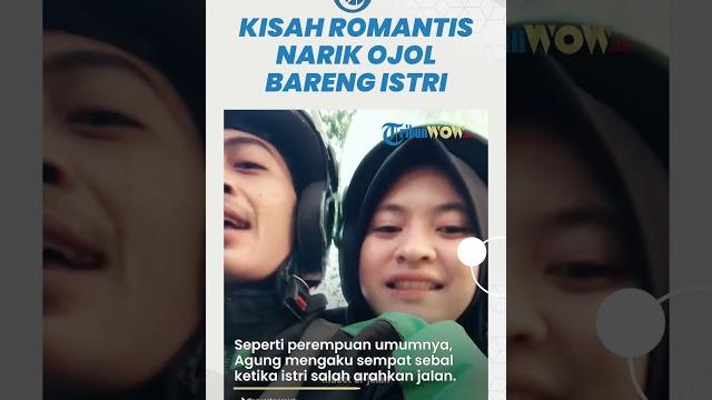 Kisah romantis, narik ojol bareng istri, walapun kerap salah baca map saat antar orderan Kisah romantis, narik ojol bareng istri, walapun kerap salah baca map saat antar orderan