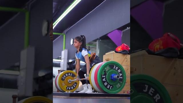 9-year-old arshia goswami deadlifts 75 kg! 9-year-old arshia goswami deadlifts 75 kg!