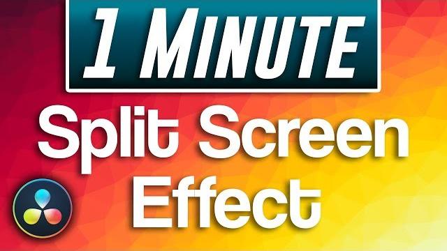 Davinci resolve - how to do split screen effect Davinci resolve - how to do split screen effect