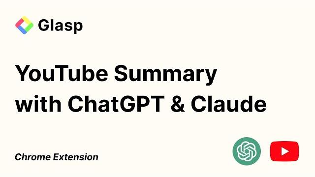 Youtube summary with chatgpt & claude | chrome extension Youtube summary with chatgpt & claude | chrome extension