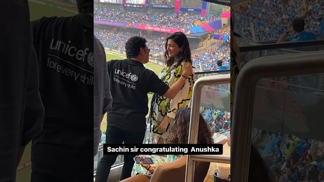 Sachin sir congratulating anushka sharma #viratkohli Sachin sir congratulating anushka sharma #viratkohli