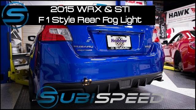 Subispeed - 2015 wrx & sti f1 style rear fog light Subispeed - 2015 wrx & sti f1 style rear fog light
