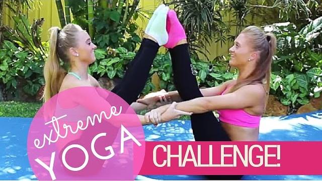 Extreme yoga challenge! | teagan & sam Extreme yoga challenge! | teagan & sam