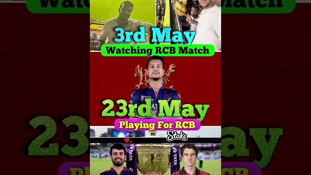Mayank agarwal from fan boy of rcb to playing for rcb#mayankagarwal#mayank#viralshort#youtubeshorts Mayank agarwal from fan boy of rcb to playing for rcb#mayankagarwal#mayank#viralshort#youtubeshorts