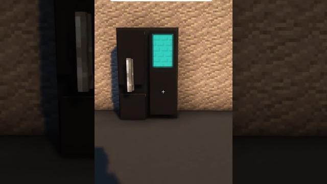 Minecraft: modern smart fridge | #shorts Minecraft: modern smart fridge | #shorts