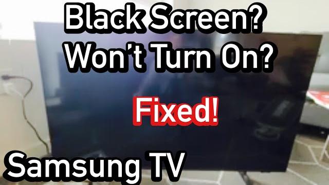 Samsung tv: black screen, won't turn on? fixed! Samsung tv: black screen, won't turn on? fixed!