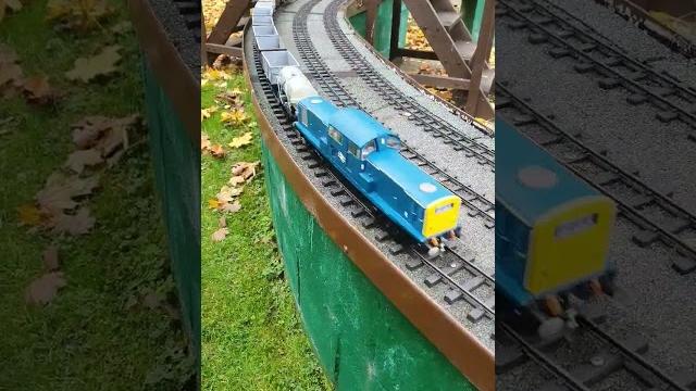 Class 17 running at abbeydale miniature railway #gardenrailway #train #garden #railway #aldmodels Class 17 running at abbeydale miniature railway #gardenrailway #train #garden #railway #aldmodels