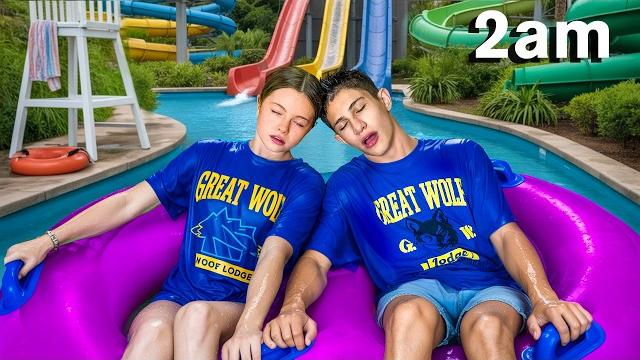 We snuck into a waterpark overnight We snuck into a waterpark overnight