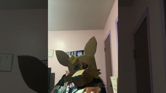 Cardboard #fursuit head Cardboard #fursuit head